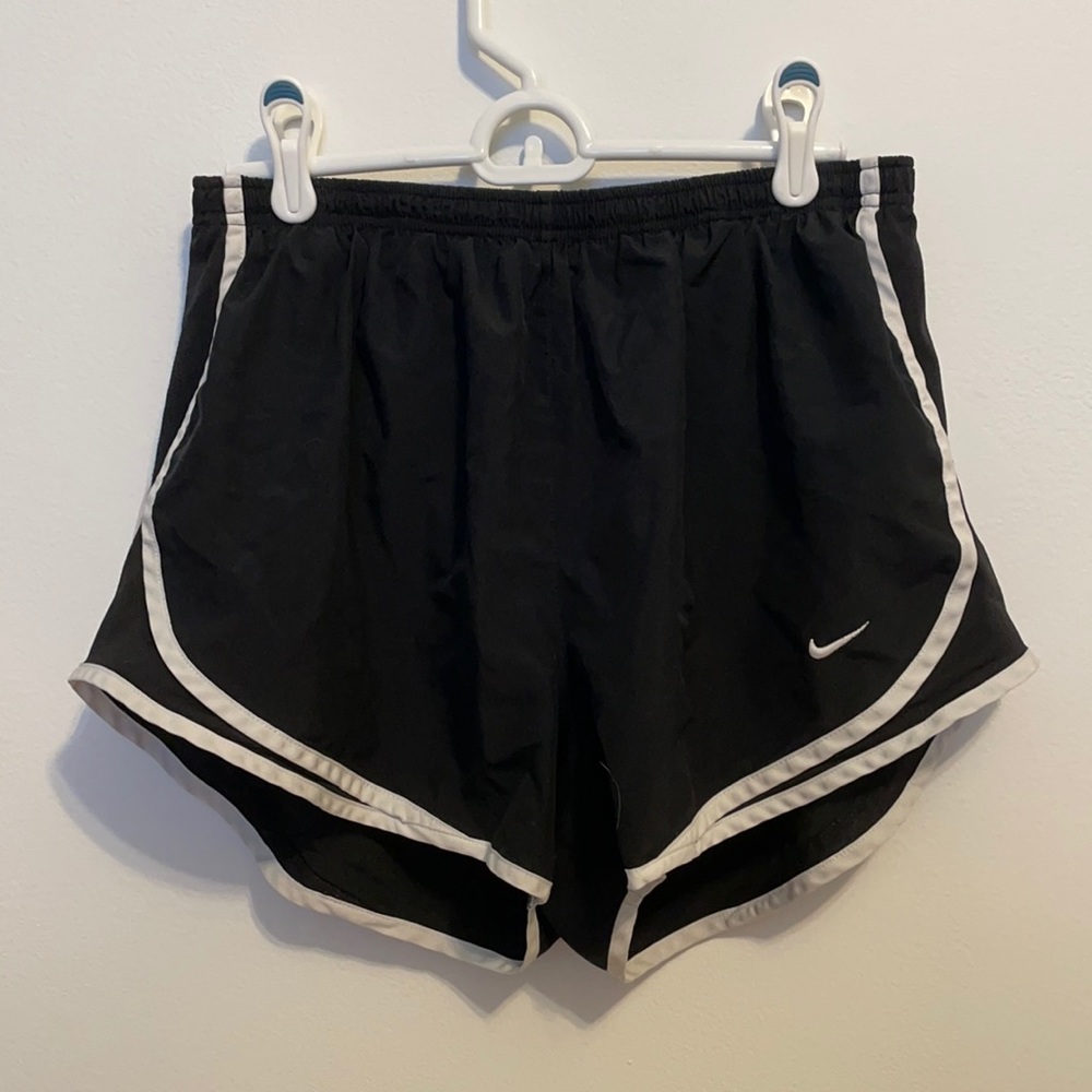 Nike dri-fit tempo shorts. Black and white